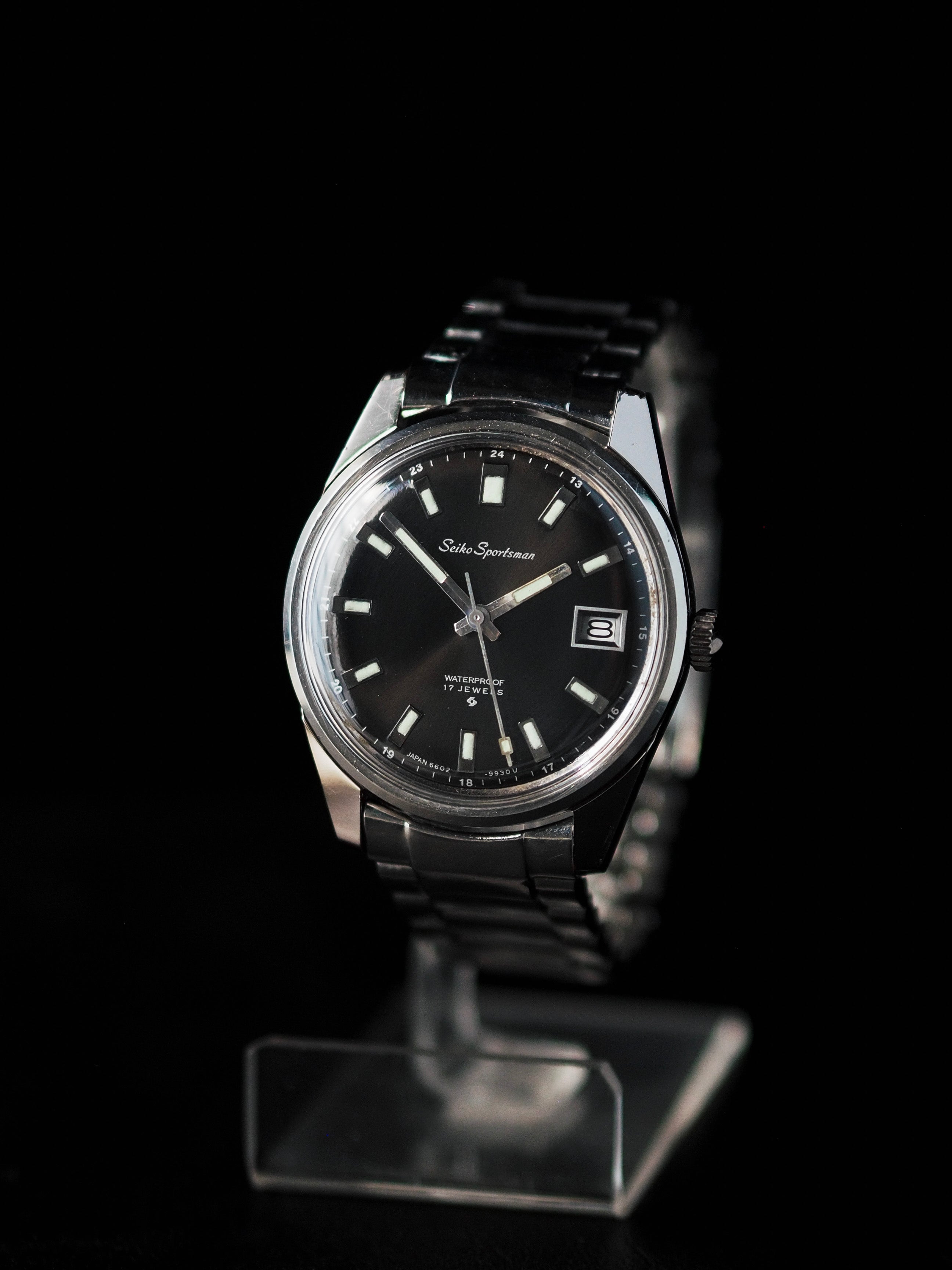 Seiko Sportman 6602-9982 黑色旭日纹表盘62MAS