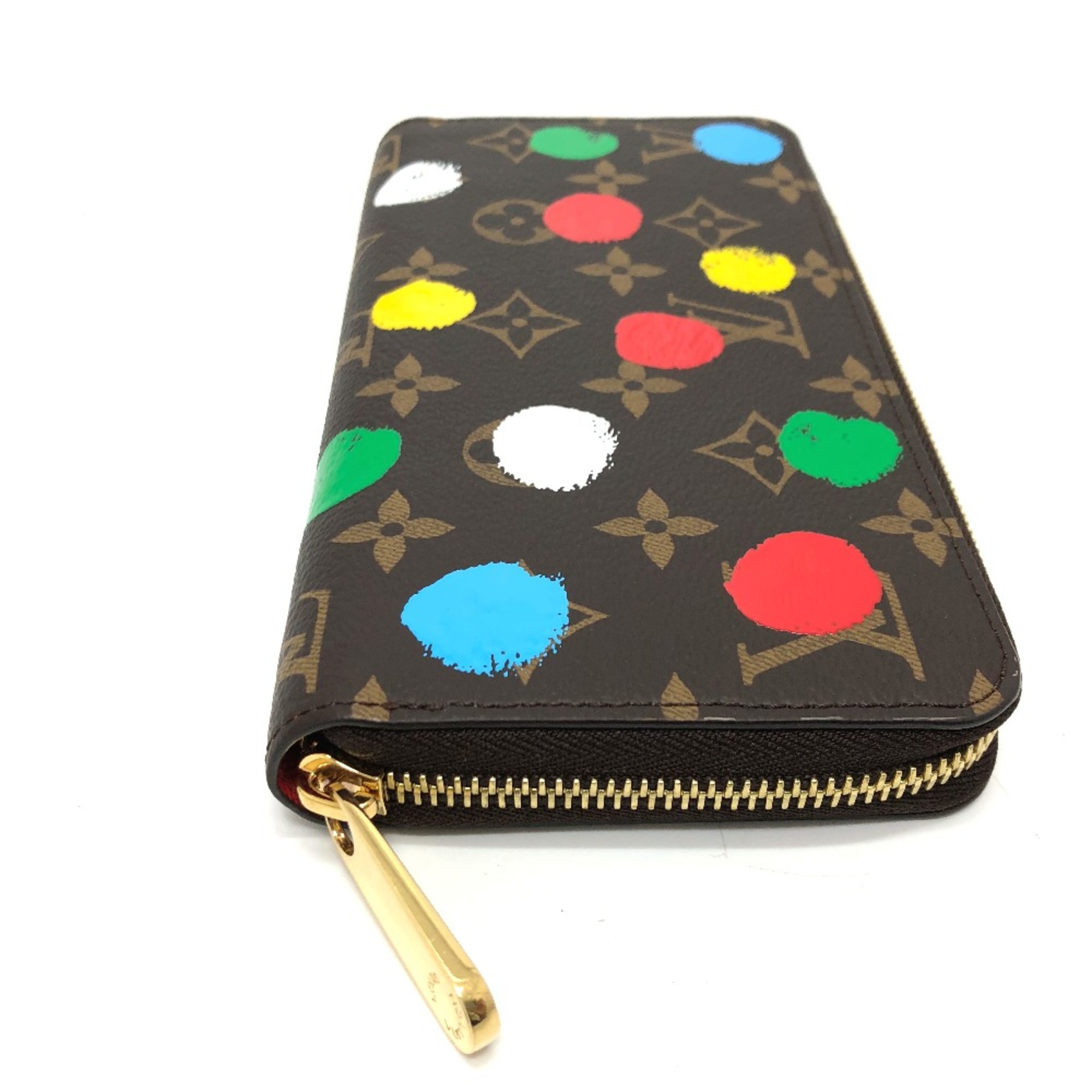 Louis Vuitton M81864 Monogram Yayoi Kusama Long Wallet Brown