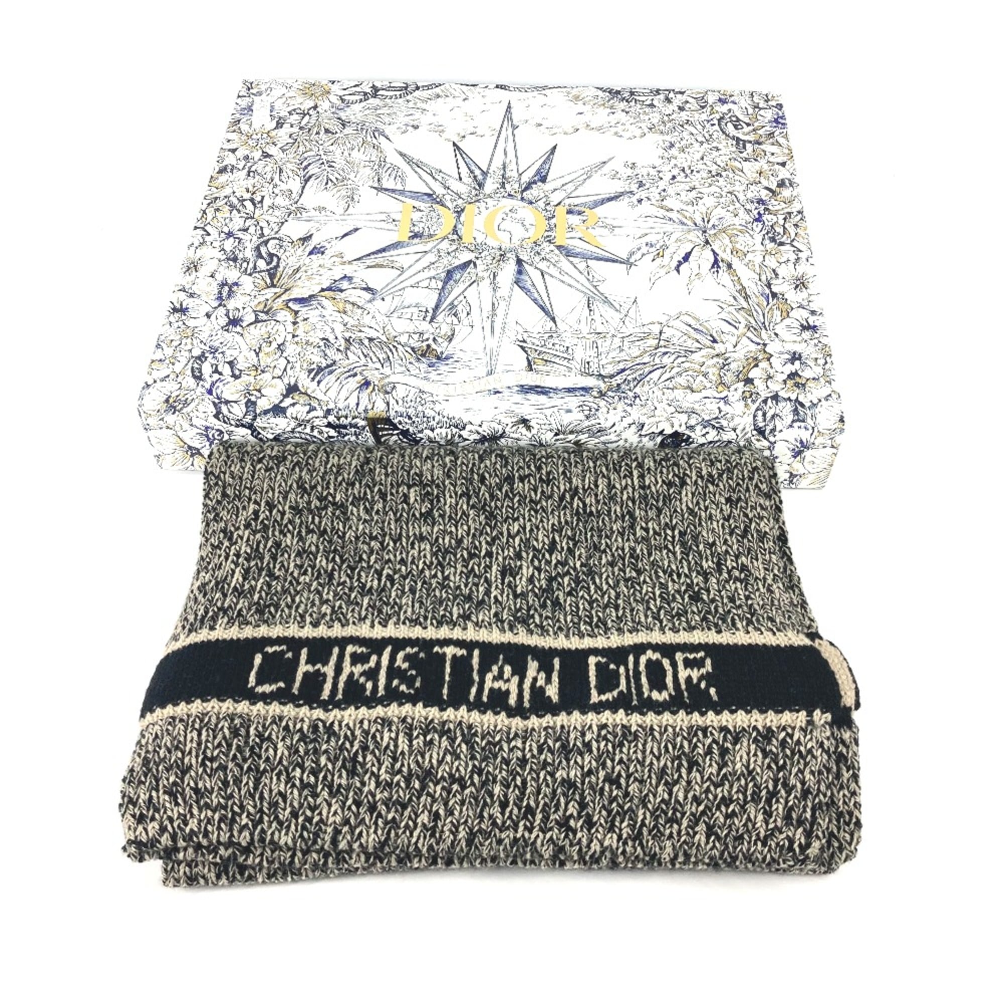 CHRISTIAN DIOR 25DWI214S007 Scarf Black Beige | eLADY Globazone
