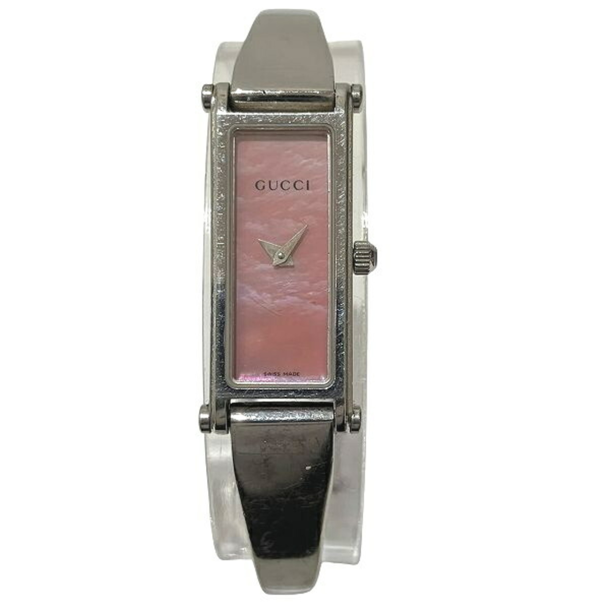 Gucci Bangle Watch 1500L Quartz Pink Shell Women's | eLADY Globazone
