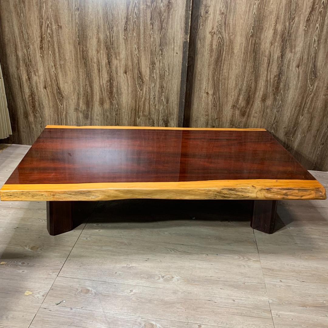神奈川県横浜市鶴見区のお客様より【 紫檀 】一枚板 テーブル 座卓