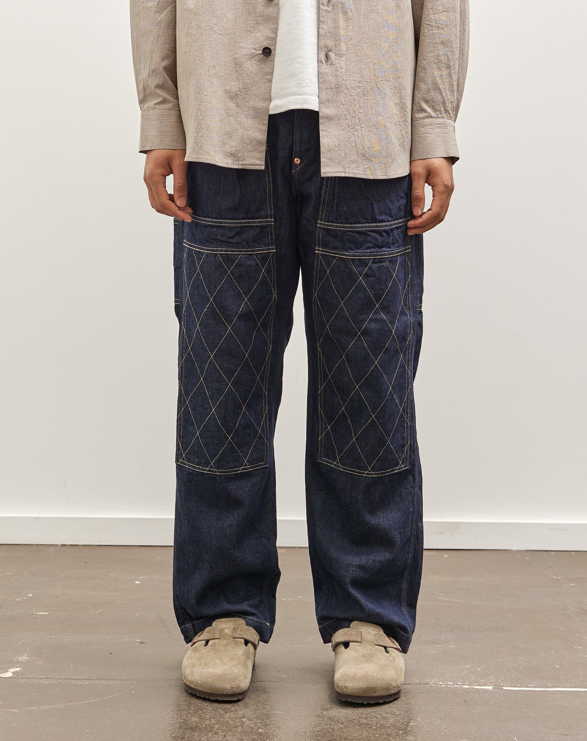 Kapital Unisex 11.5oz Denim Lumber Pant, Indigo – Glasswing