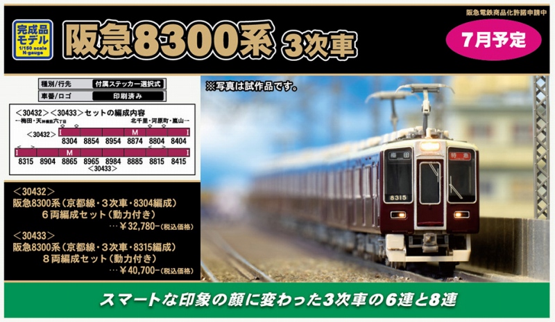 発売予定品情報】阪急8300系3次車 « GM通信