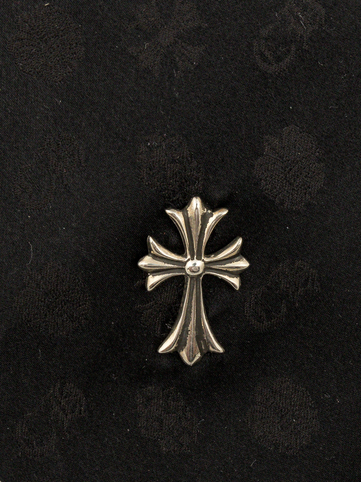 Buy Chrome Hearts Silk Cross Stud Tie Online at Groupie