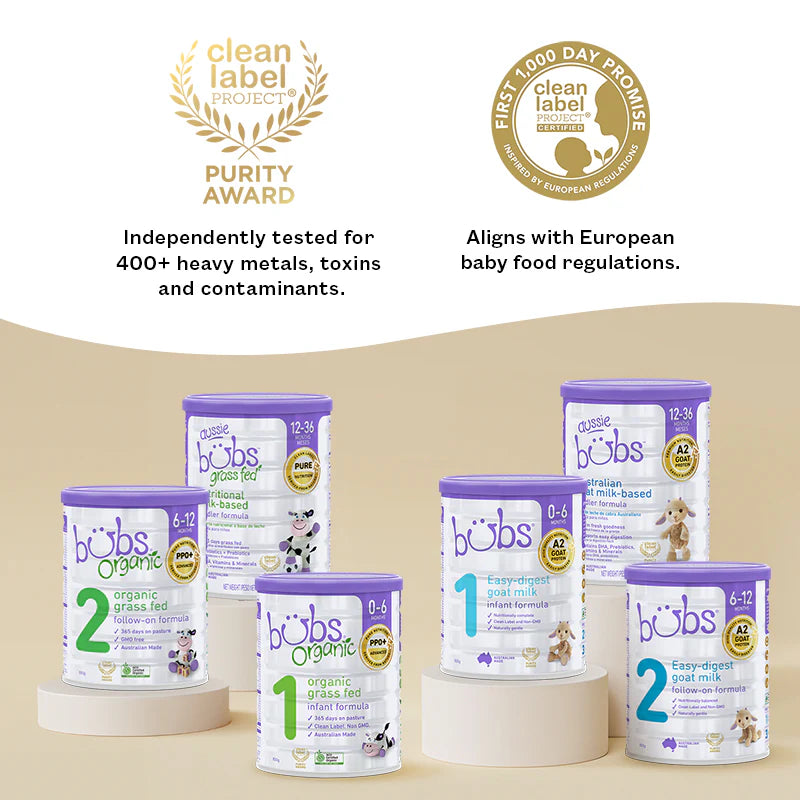 Aussie Bubs Organic Grass Fed Infant Formula (Stage 1, 0-6 months