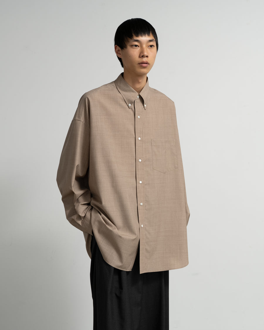 Fine Wool Heather Oversized L/S BD Shirt – Graphpaper