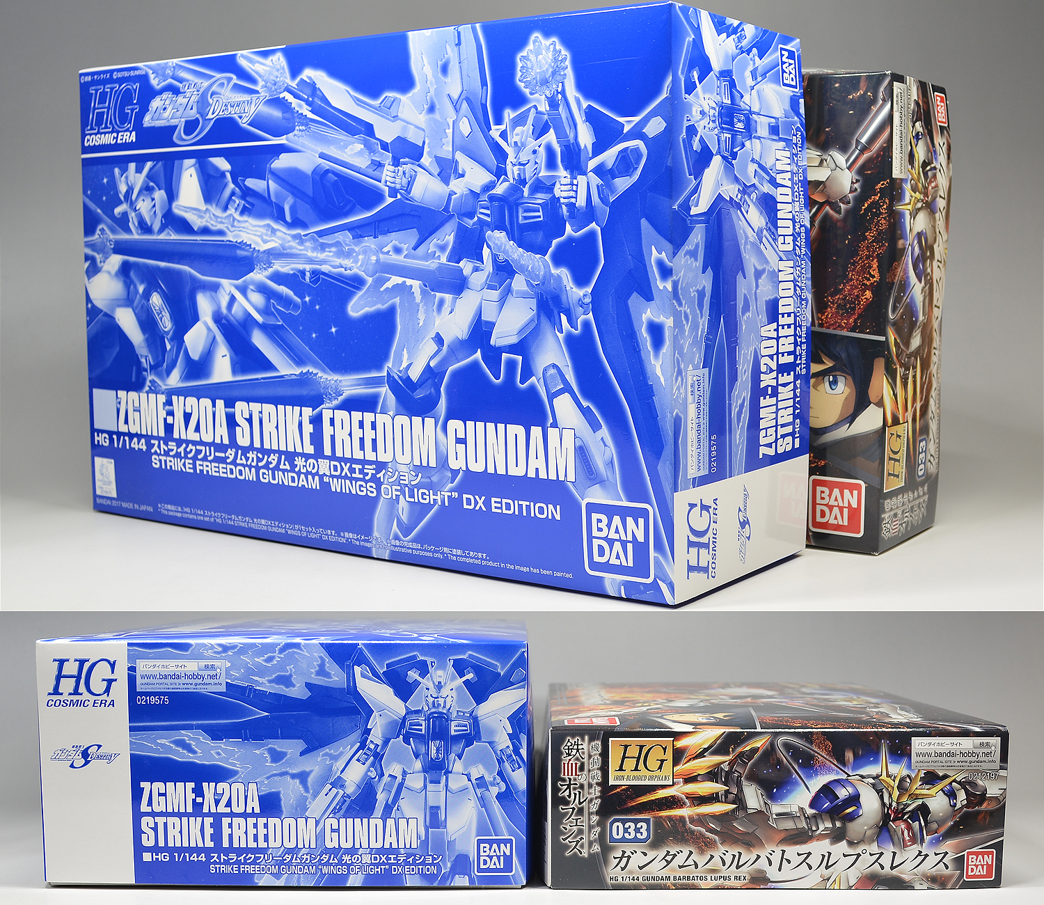 HGCE ストライクフリーダムガンダム 光の翼DXエディションのパッケージ