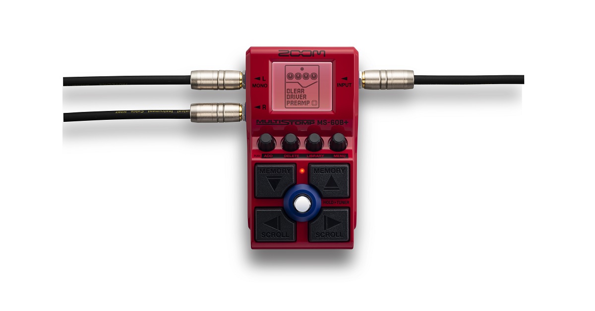 ZOOM MS-60B+｜ベース用に特化した97種類のエフェクト／アンプ
