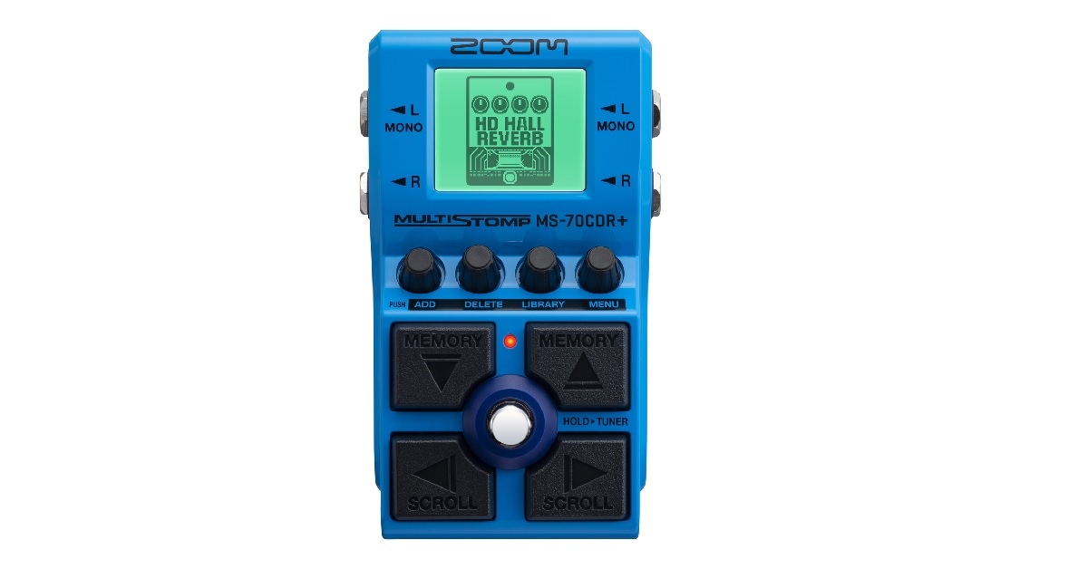 ZOOM MS-70CDR+ MultiStomp｜コーラス／ディレイ／リバーブ等の空間系