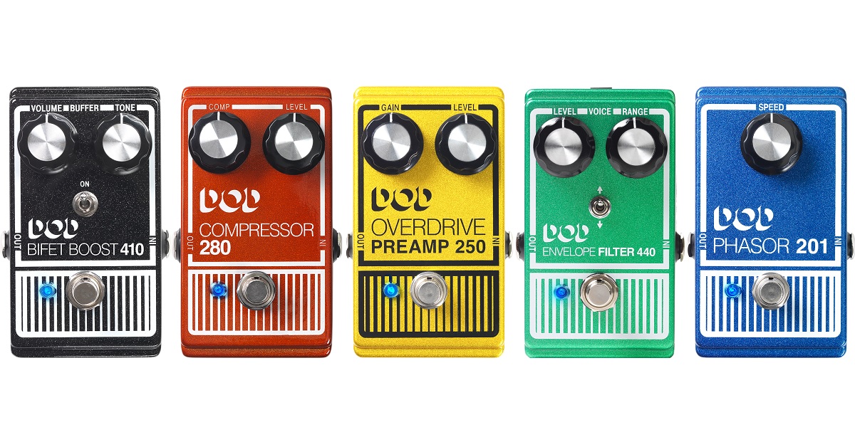 DODのエフェクターが五機種再登場 | ギタセレ（Guitar Selection）