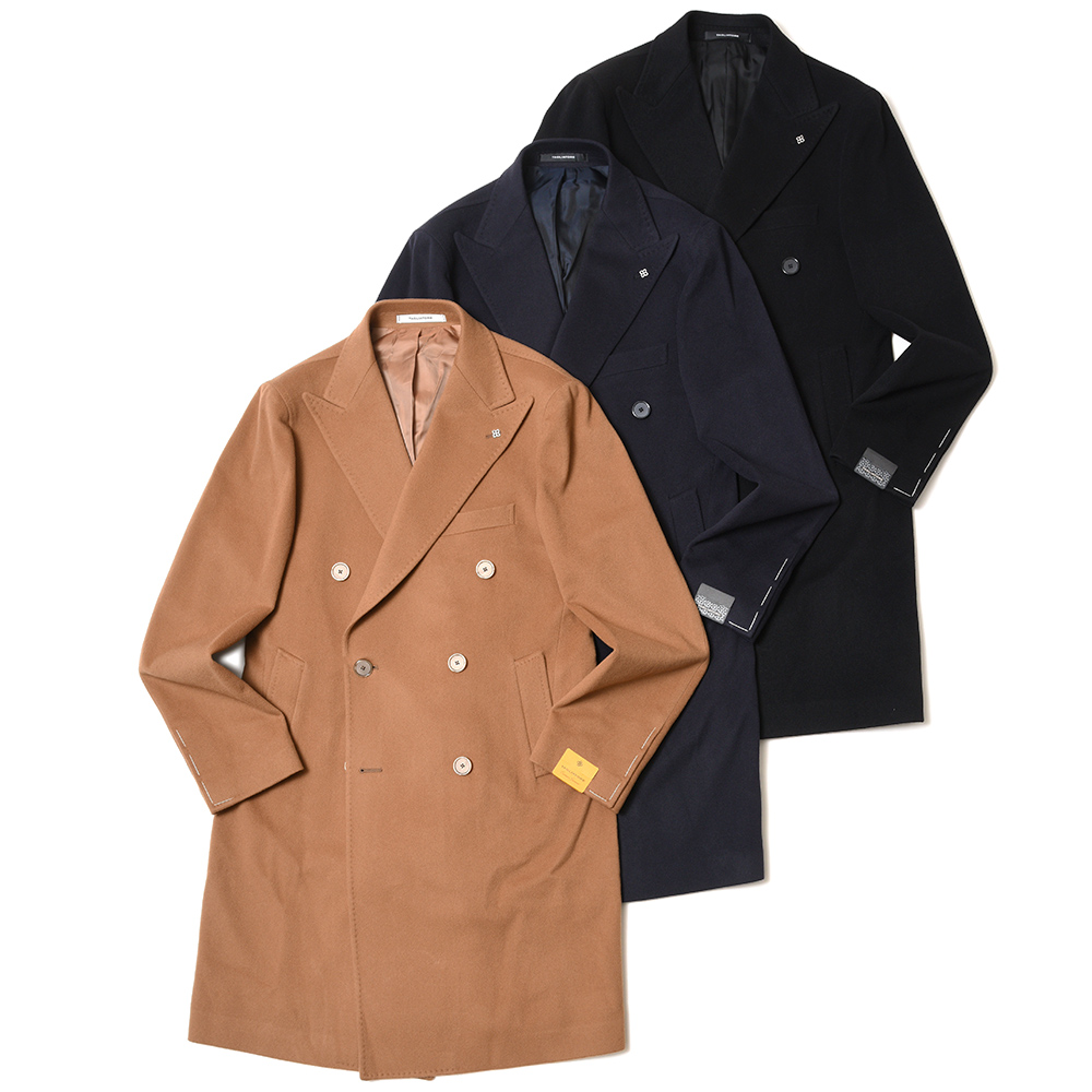 TAGLIATORE（タリアトーレ）ウールカシミアフランネルソリッドダブル