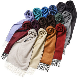 PIACENZA（ピアチェンツァ）シルクカシミアダブルフェイスマフラー