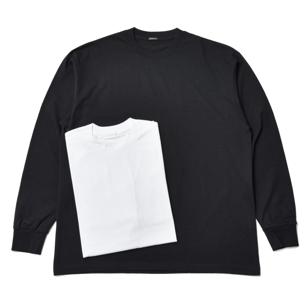 COMOLI（コモリ）コットンジャージ 長袖Tシャツ A03-05011 12042400171