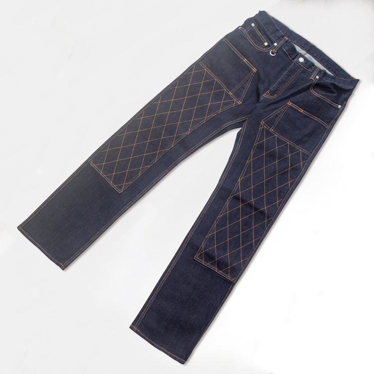 児島ジーンズ『ケブラーストレッチダブルニーデニムパンツ