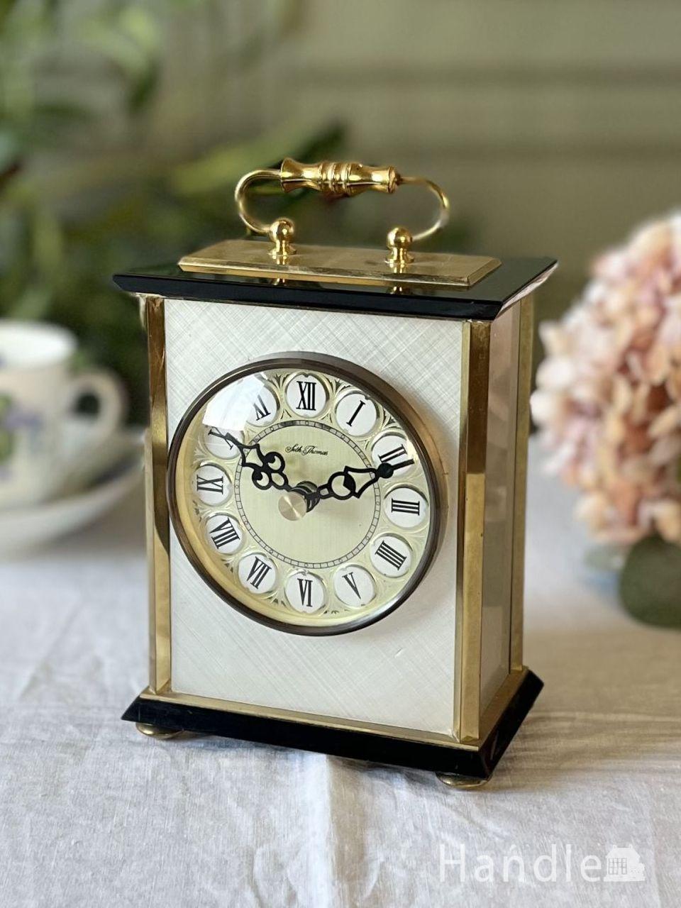 フランスで見つけたアンティーク、陶器製の壁掛け時計（ウォール