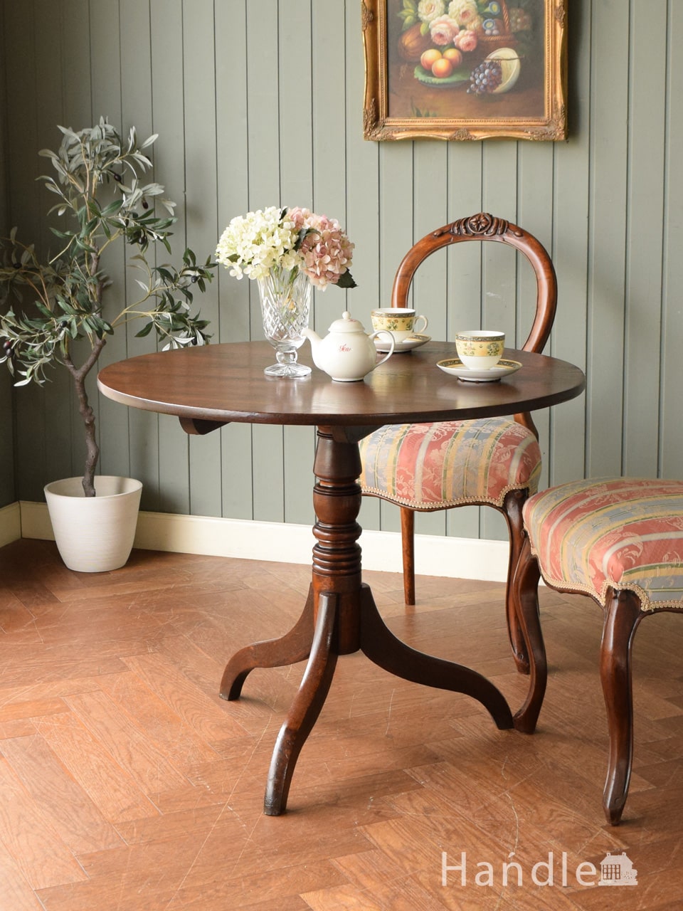イギリスのビンテージテーブル、北欧スタイルのダイニングテーブル(m