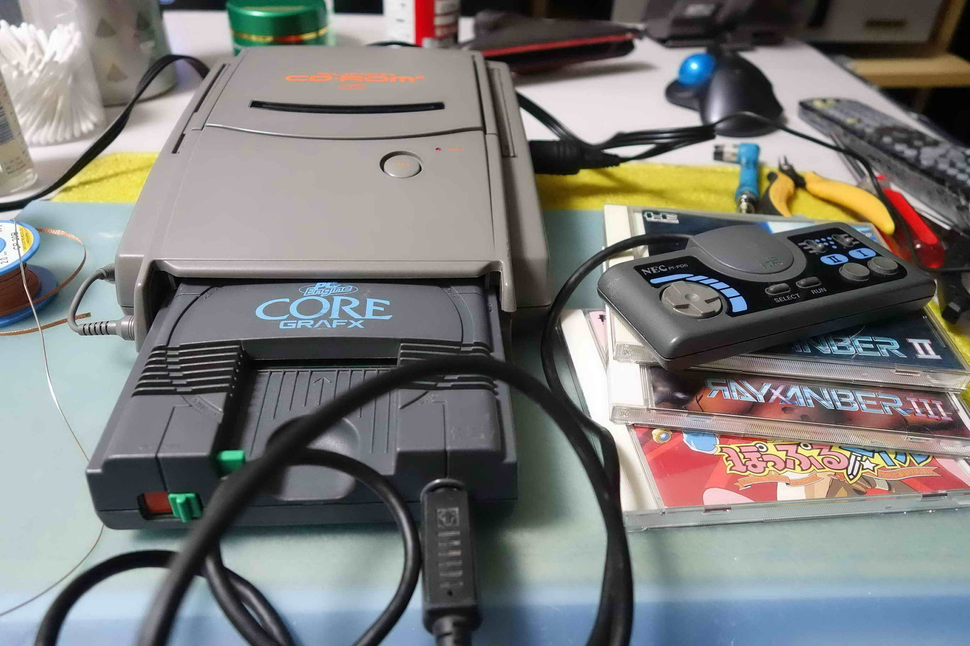 NEC PCエンジン スーパー CD-ROM2の修理: はにはにのヴィンテージPC