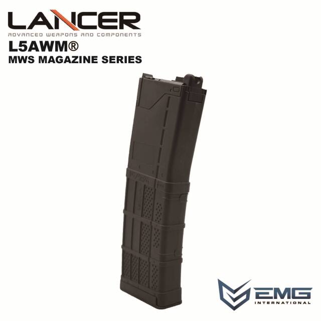 Angrygun/EMG マルイ MWS対応 LANCER L5AWM V2 マガジン(Translucent