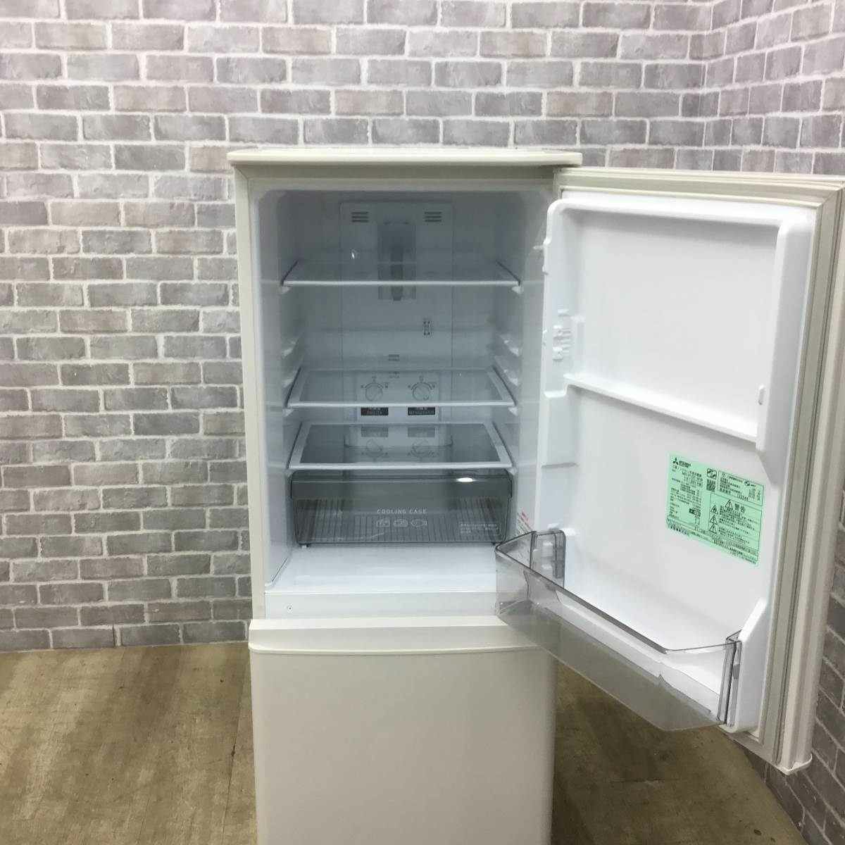 送料込 MITSUBISHI MR-P15F-W 2021年 冷蔵庫146 三菱 三菱電機 MR-P15F