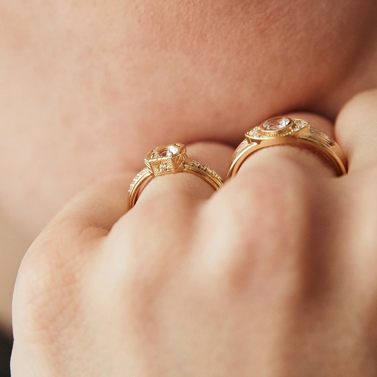 Russian Phenakite heaven's ladder ring / ロシアンフェナカイト[受注