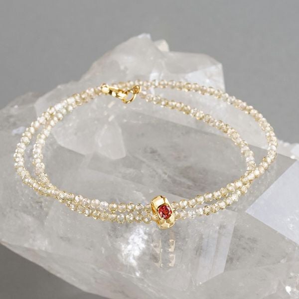 Oregon Sunstone bracelet /オレゴンサンストーン | Hariqua
