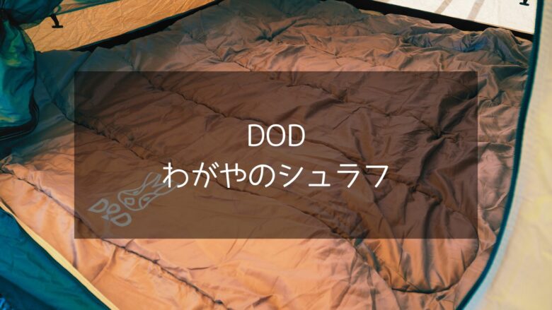DOD】わがやのシュラフはファミリーキャンプ初心者にオススメ！神