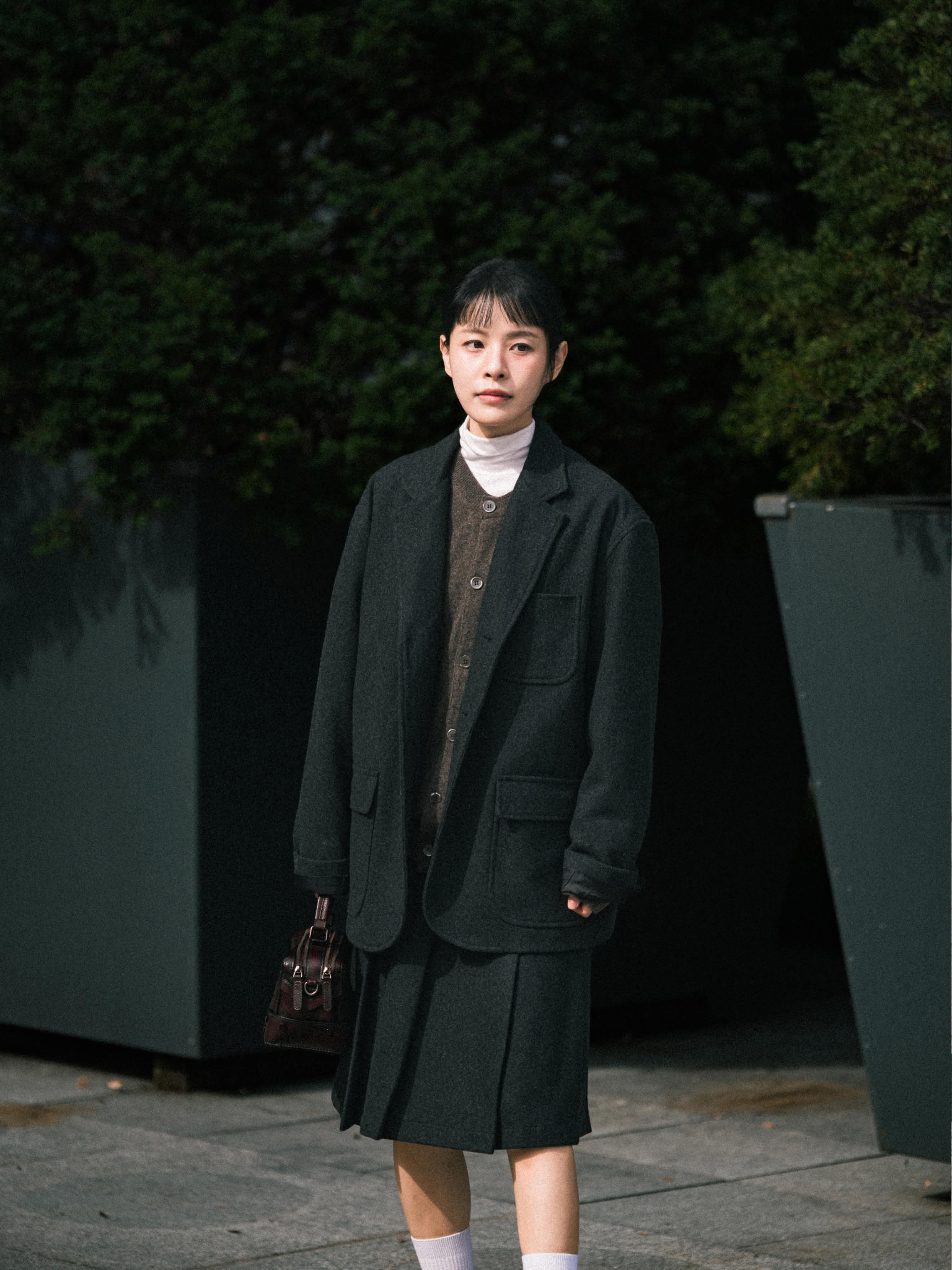 MUSINSA公式 | Havehad ウィメンズウールブレンドプリーツスカート