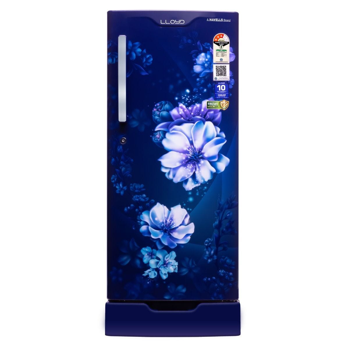 188 L Direct Cool Refrigerator Cherry Blossom Blue