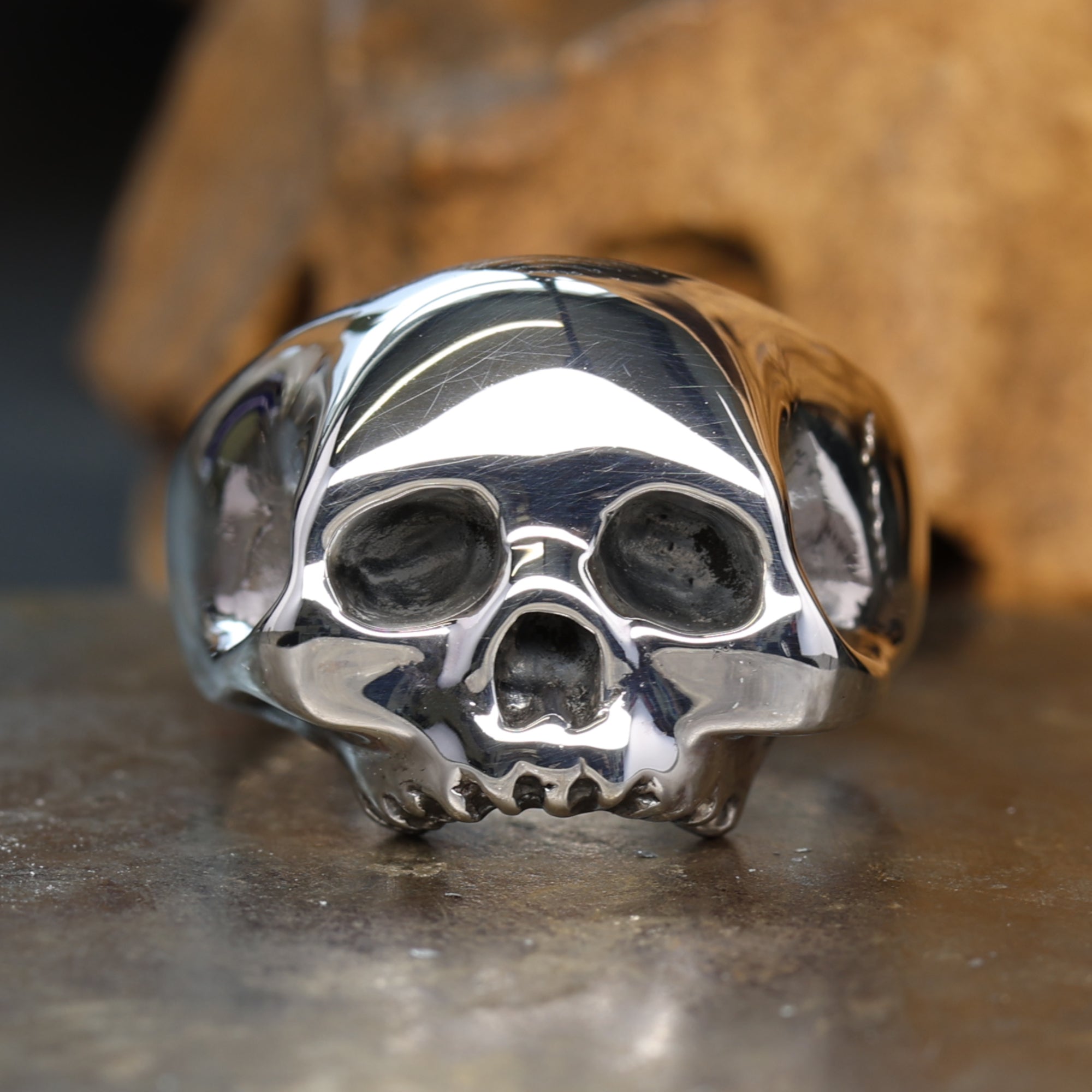 Half Jaw Skull Ring – hellcatjewellery