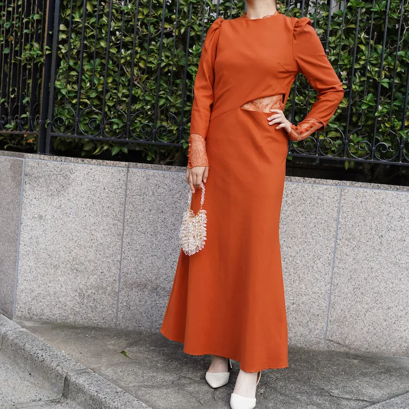 Ameri VINTAGE（アメリ ヴィンテージ）HOLE SPANGLE LACE DRESS