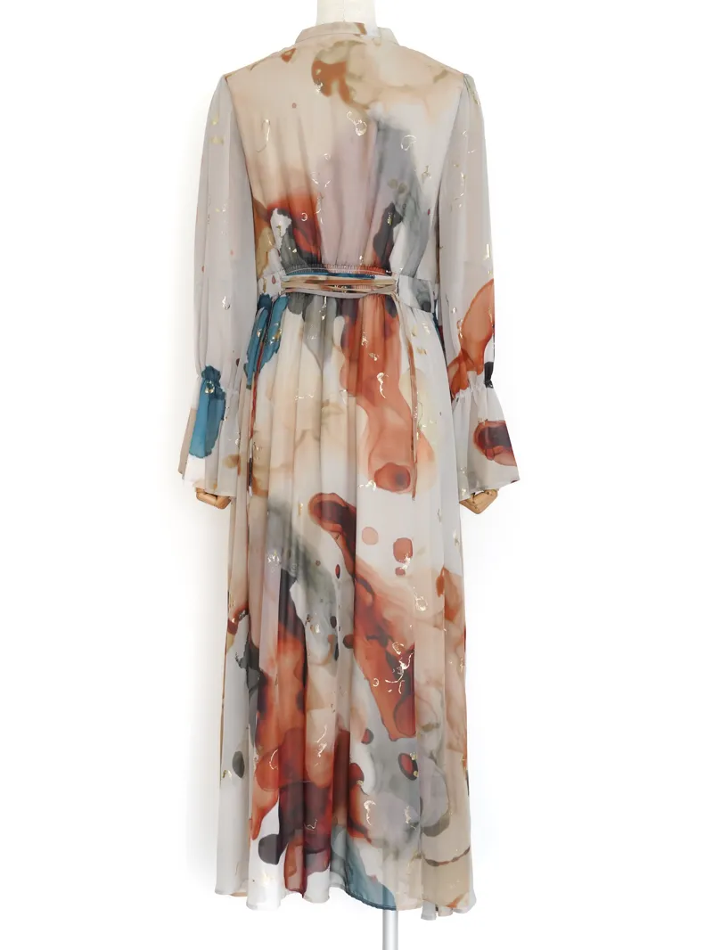 Ameri VINTAGE（アメリ ヴィンテージ）UNDRESSED AMELIA INK ART DRESS