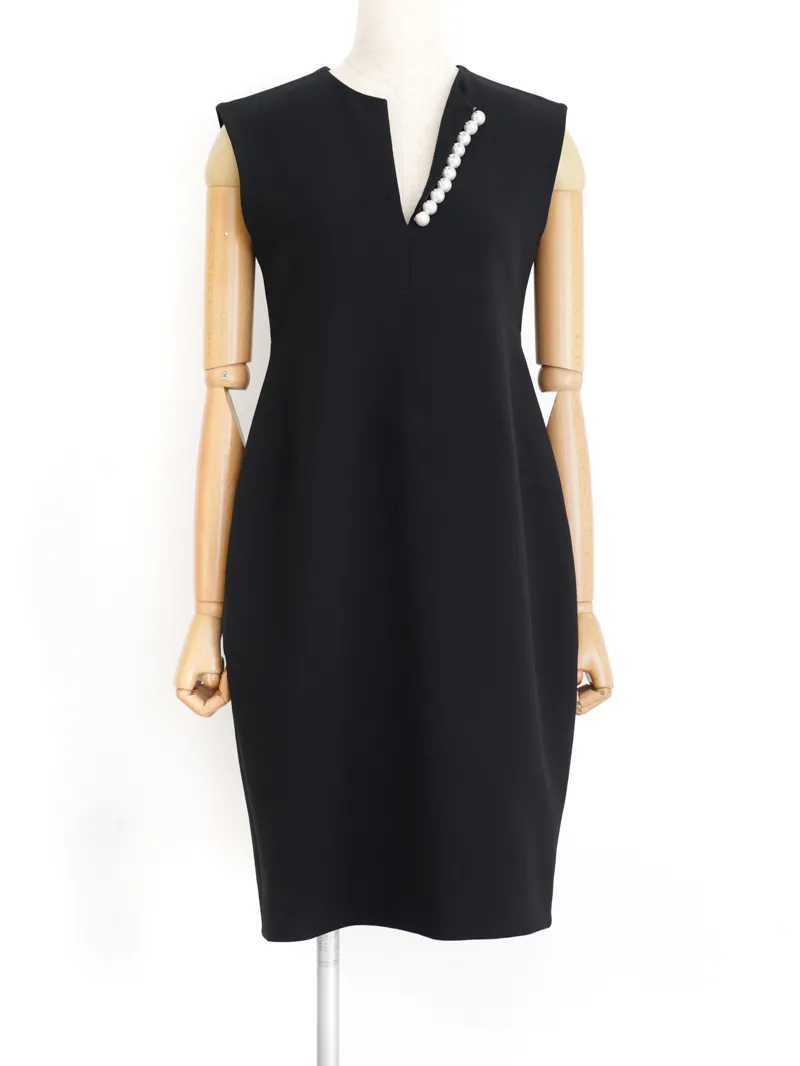 YOKO CHAN（ヨーコチャン）パールドレス（ブラック/サイズ38