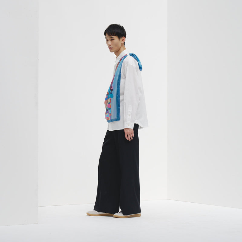 スカーフループ付きベーシックシャツ – HERALBONY