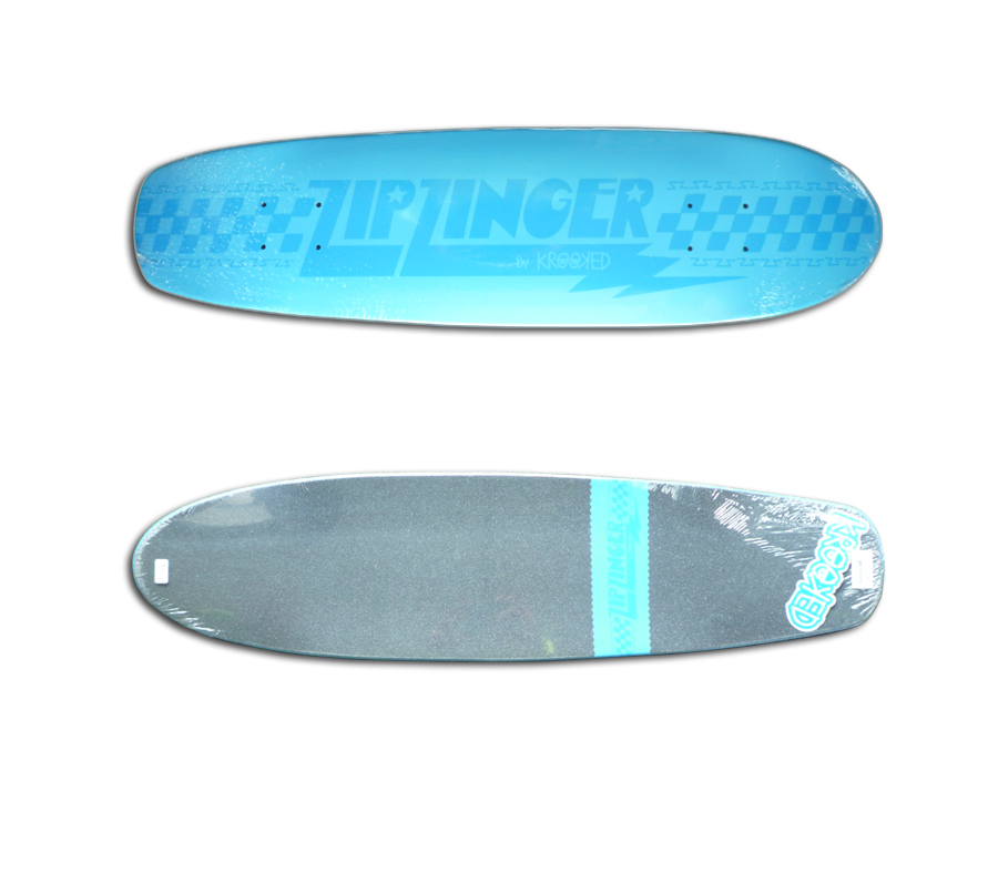 KROOKED ZIP ZINGER TONAL DECK (7.75 x 30inch) デッキ スケート
