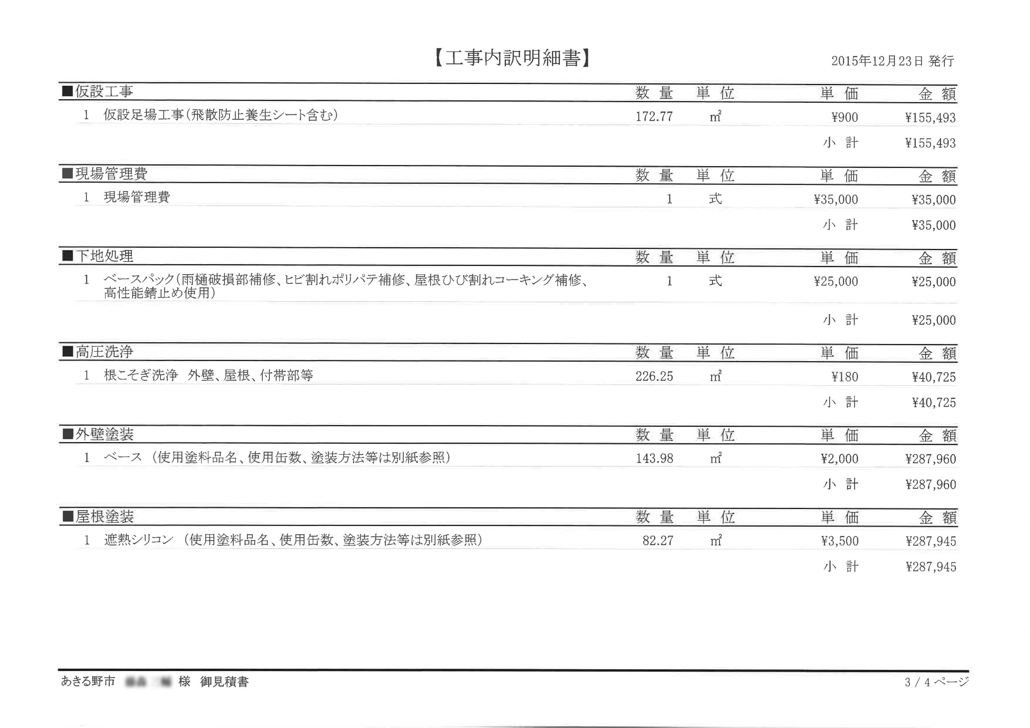 本当は業者が見積書で隠したい項目とは？｜現場ブログ｜東京都あきる野