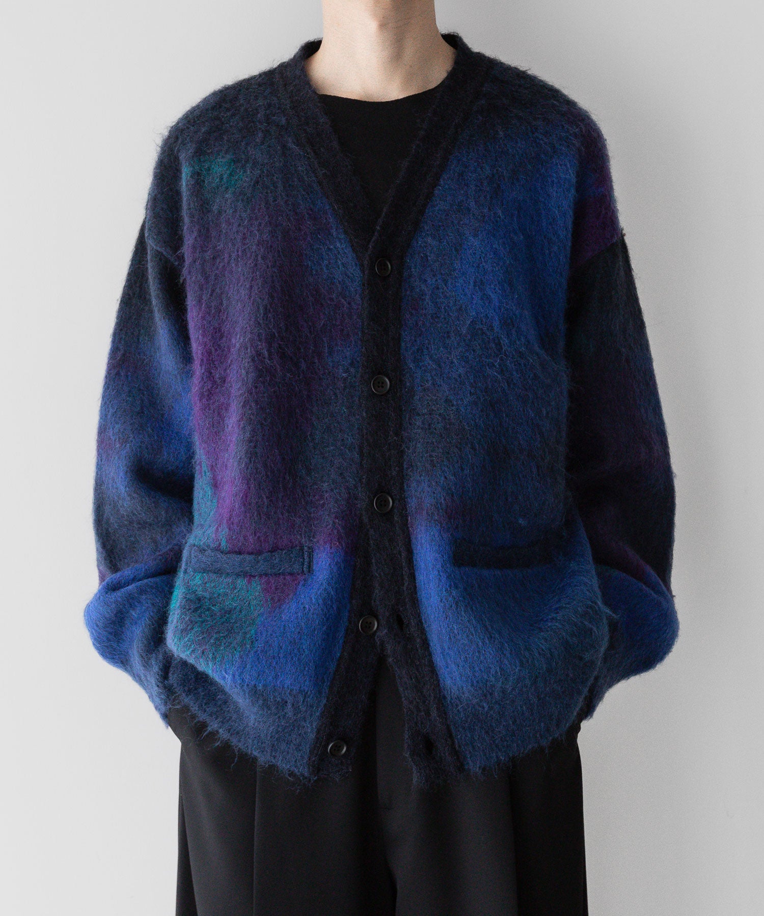 stein / シュタイン】GRADATION MOHAIR CARDIGAN - BLUE BLACK | 公式