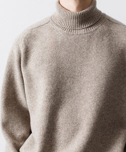 ssstein / シュタイン】EXTRA FINE WOOL WARM KNIT TURTLE NECK LS