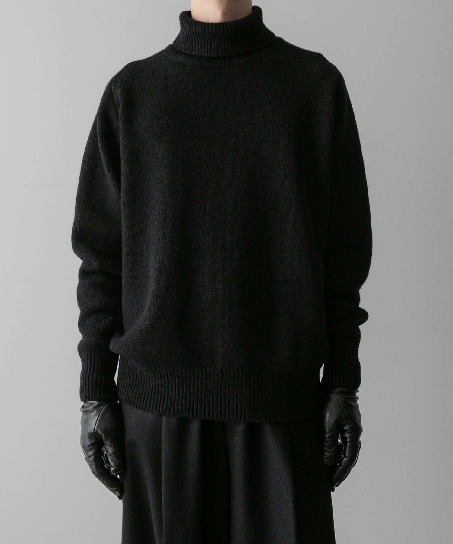 ssstein / シュタイン】EXTRA FINE WOOL WARM KNIT TURTLE NECK LS