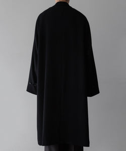INTÉRIM/インテリム】FLUID WOOL TRICOTINE SINGLE RAGLAN COAT