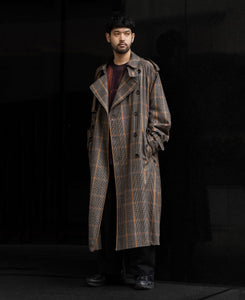 stein / シュタイン】OVERSIZED TRENCH COAT - GLEN CHECK | 公式通販