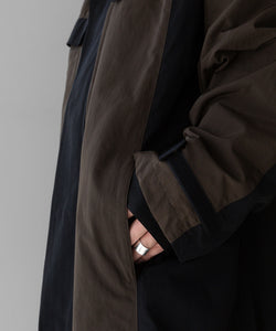 stein / シュタイン】MAXI-LENGTH STAND COLLAR COAT - MILITARY KHAKI