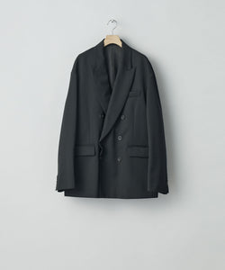 ssstein / シュタイン】OVERSIZED DOUBLE BREASTED JACKET - BLACK