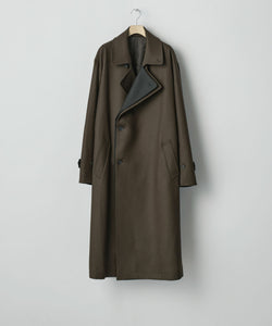 ssstein / シュタイン】DOUBLE LAPELED DOUBLE BREASTED COAT - GREY