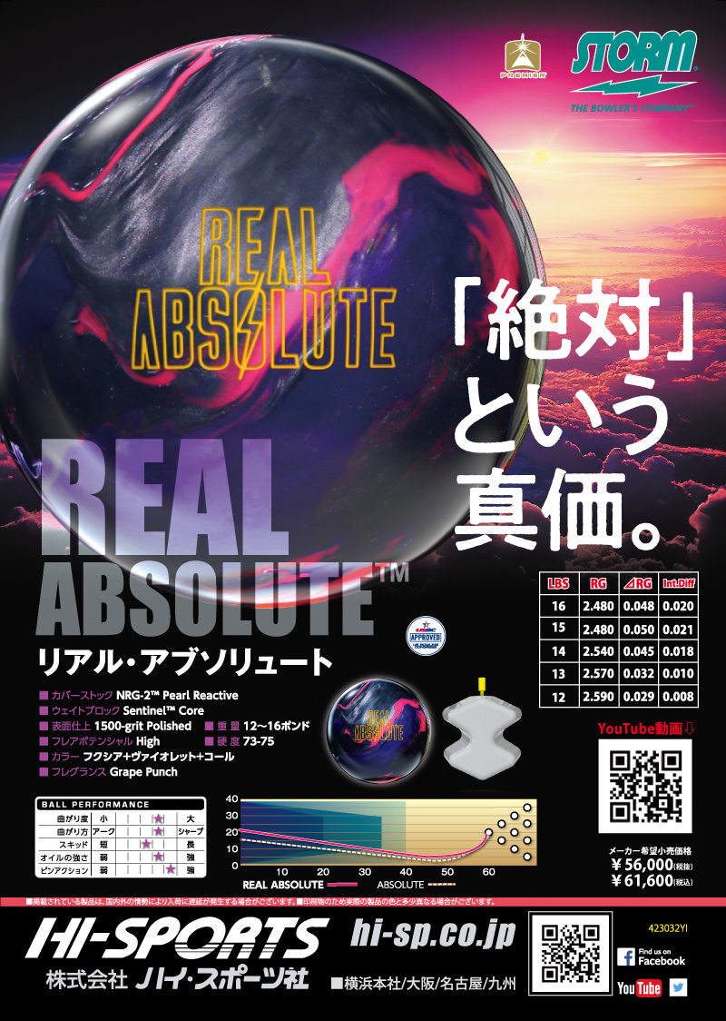 リアル・アブソリュート - ハイスポーツ社 ：信頼のボウリング用品販売