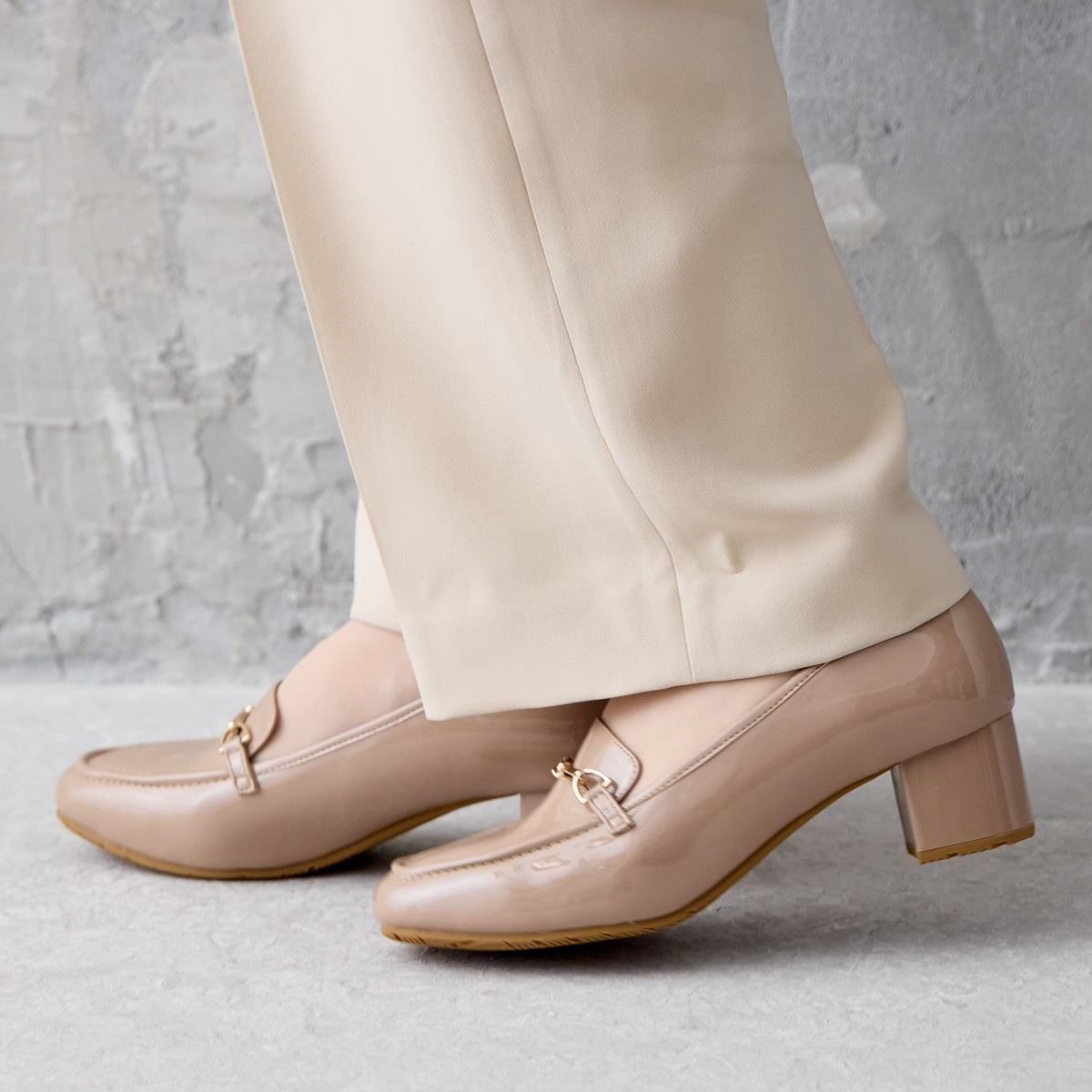 耐水】ヒールアップビットレインローファー/644103