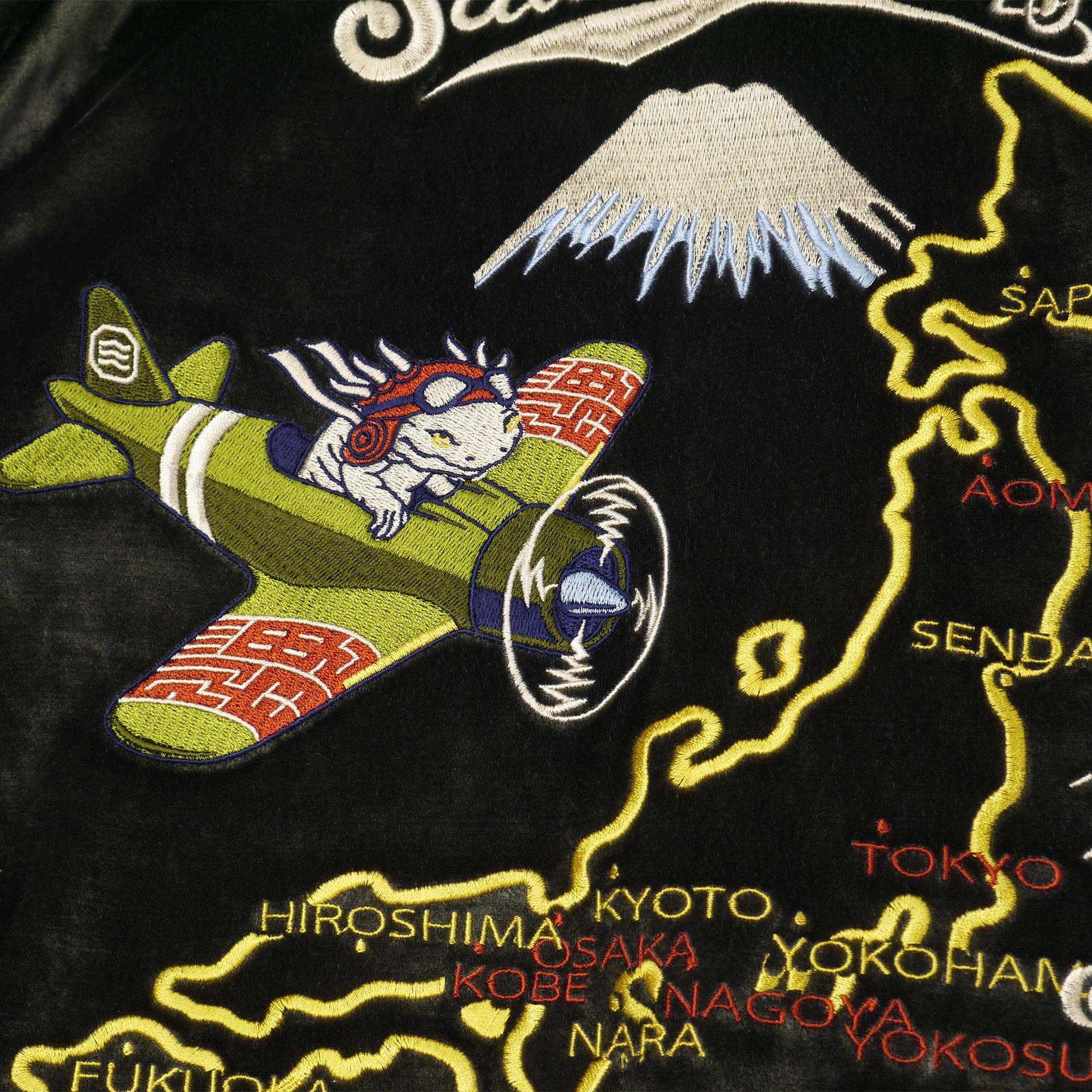 サラマンダーJAPAN MAP スカジャン – HiKESHi SPiRiT(火消魂)