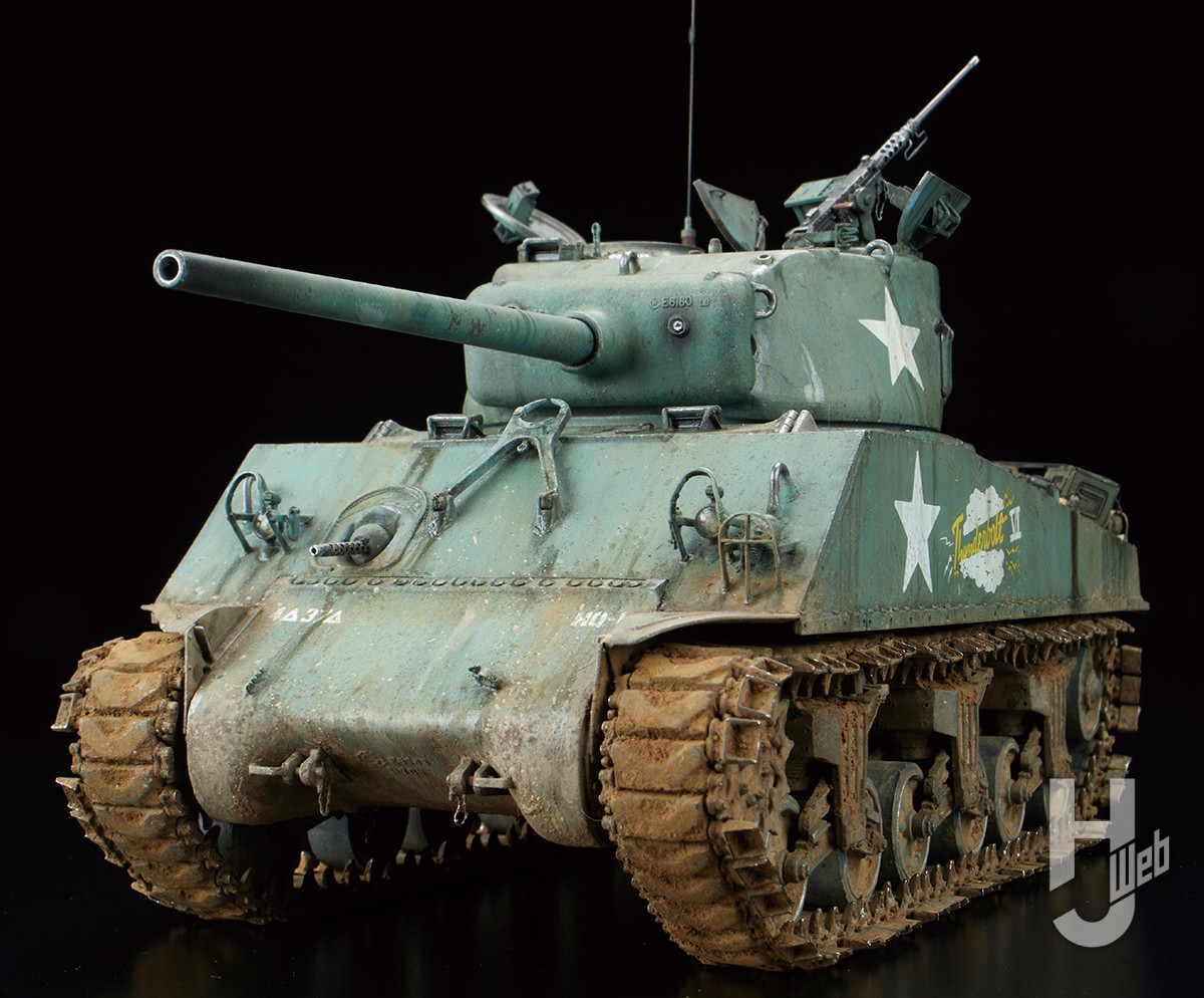 ズベズダ「1/35 アメリカ中戦車 M4A3 （76）W シャーマン」をサンダー