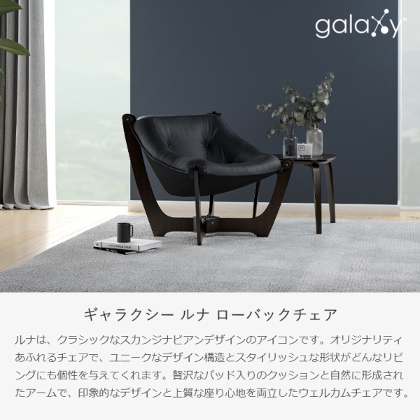 開梱設置】ギャラクシー galaxy® ルナ ローバックチェア レザー