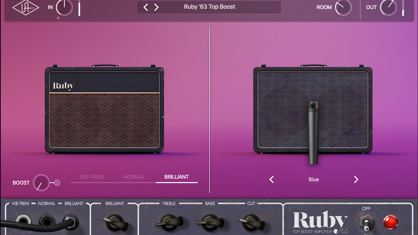 Universal Audio : UAD Ruby '63 Top Boost Amplifier を使いこなす