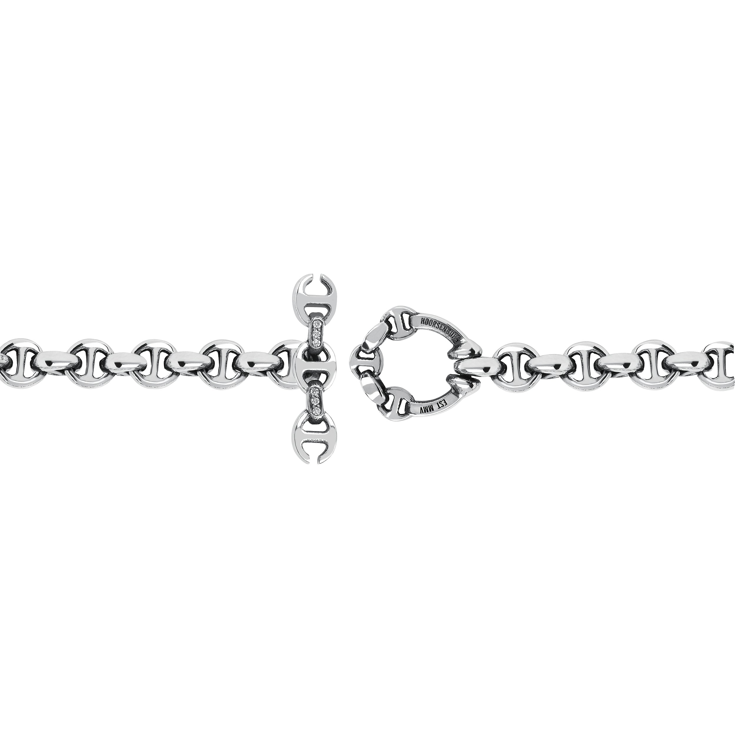 HOORSENBUHS® | 5MM OPEN-LINK™ WALLET CHAIN WITH DIAMOND PENDANT